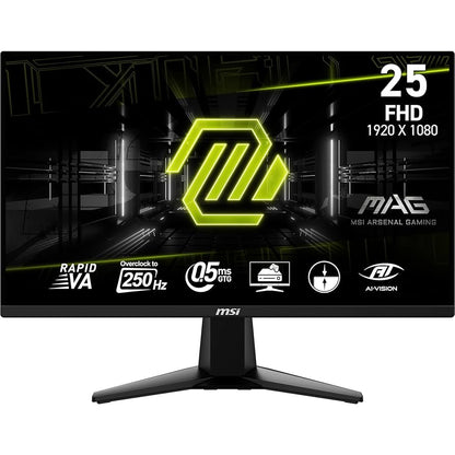MSI MAG 255XFV 25" Gaming Monitor, 250Hz, 0.5ms, IPS, FHD 1080p, Adaptive Sync – HDMI & USB Hub - Globaltech.tc