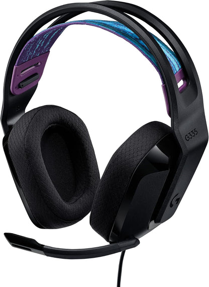 Logitech G335 Wired 3.5mm Gaming Headset – Black - Globaltech.tc