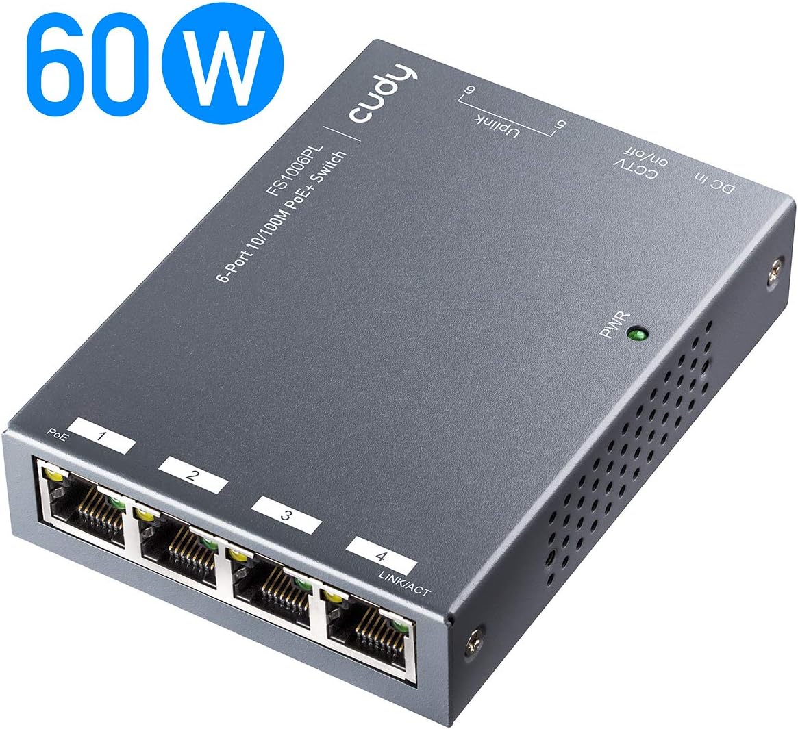 Cudy FS1006PL 6-Port 10/100M PoE+ Unmanaged Switch