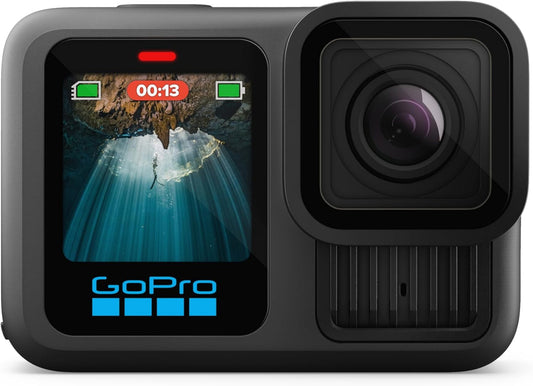 GoPro HERO13 Black - Waterproof Action Camera with 5.3K60 Video, 27MP Photo + Compatability with HB-Series Lenses - Globaltech.tc