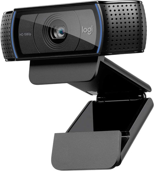 Logitech C920 HD Pro Webcam – Full HD 1080p, Stereo Microphones, Autofocus, Crystal-Clear Video - Globaltech.tc