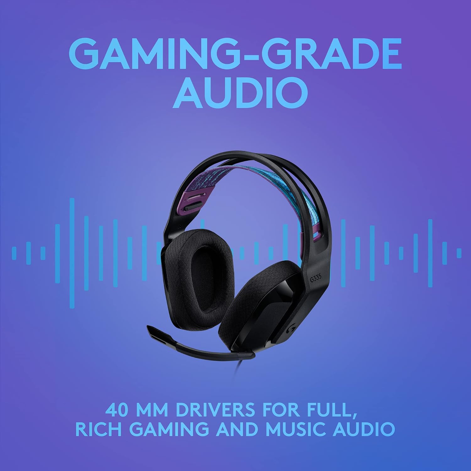 Logitech G335 Wired 3.5mm Gaming Headset – Black - Globaltech.tc