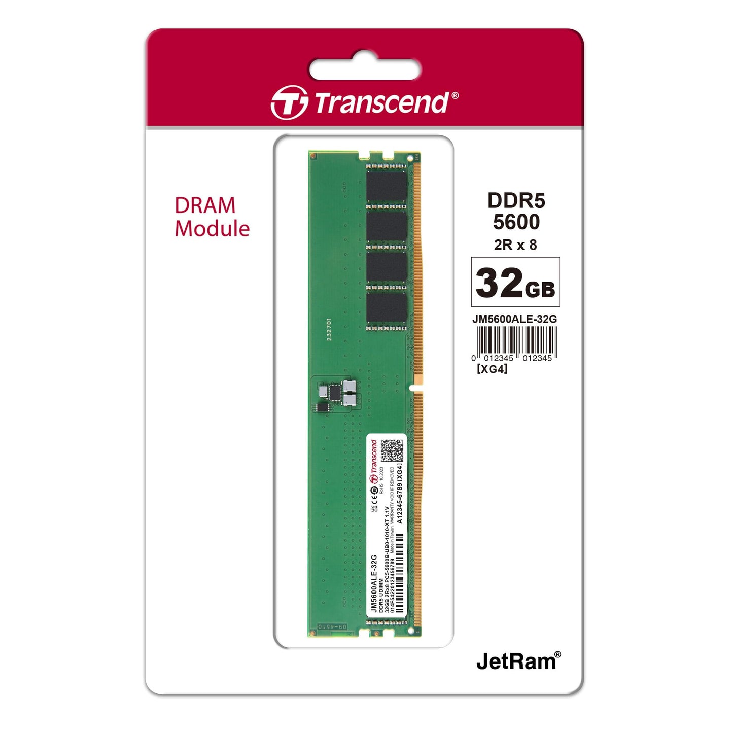 Transcend DDR5 5600MHz RAM – 8GB / 16GB / 32GB - Globaltech.tc
