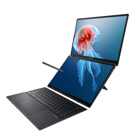 ASUS ZenBook Duo UX8406CA Dual-Screen Laptop – Ultra 9 285H, Intel Graphics, 14" 3K Touch 120Hz, 32GB RAM, 2TB SSD - Globaltech.tc