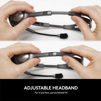 Logitech H111 Stereo Headset – 3.5mm Wired Headphones with Boom Mic for Calls and E-Learning - Globaltech.tc
