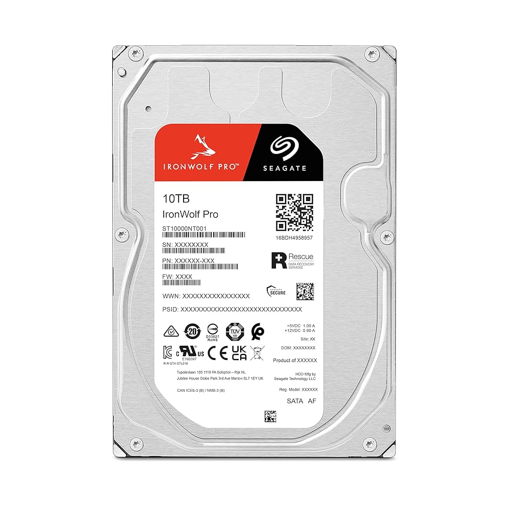 Seagate IronWolf Pro NAS Hard Drive – 4TB / 6TB / 10TB / 12TB, 3.5" SATA, 7200RPM - Globaltech.tc