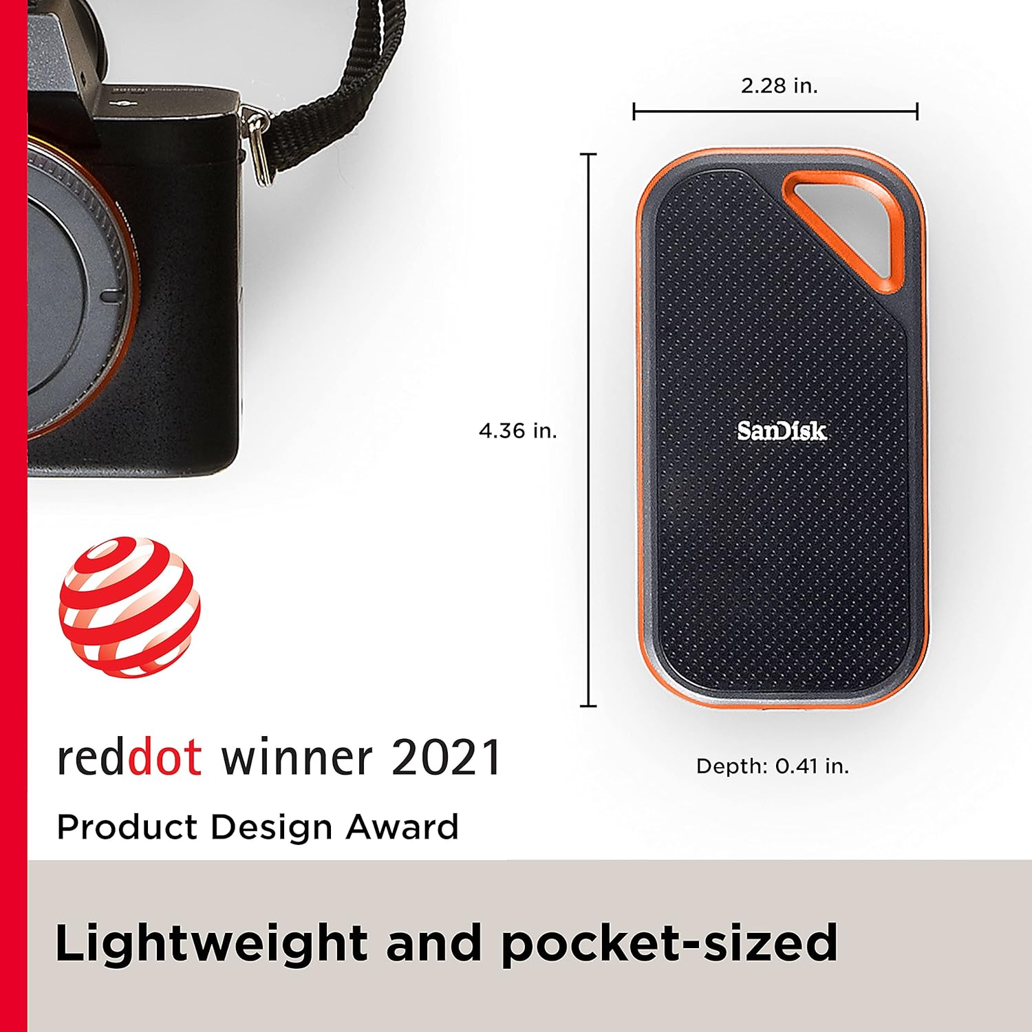 SanDisk Extreme PRO 4TB Portable SSD – Up to 2000MB/s Read & Write, USB 3.2 Gen 2x2, Rugged IP65 Design - Globaltech.tc