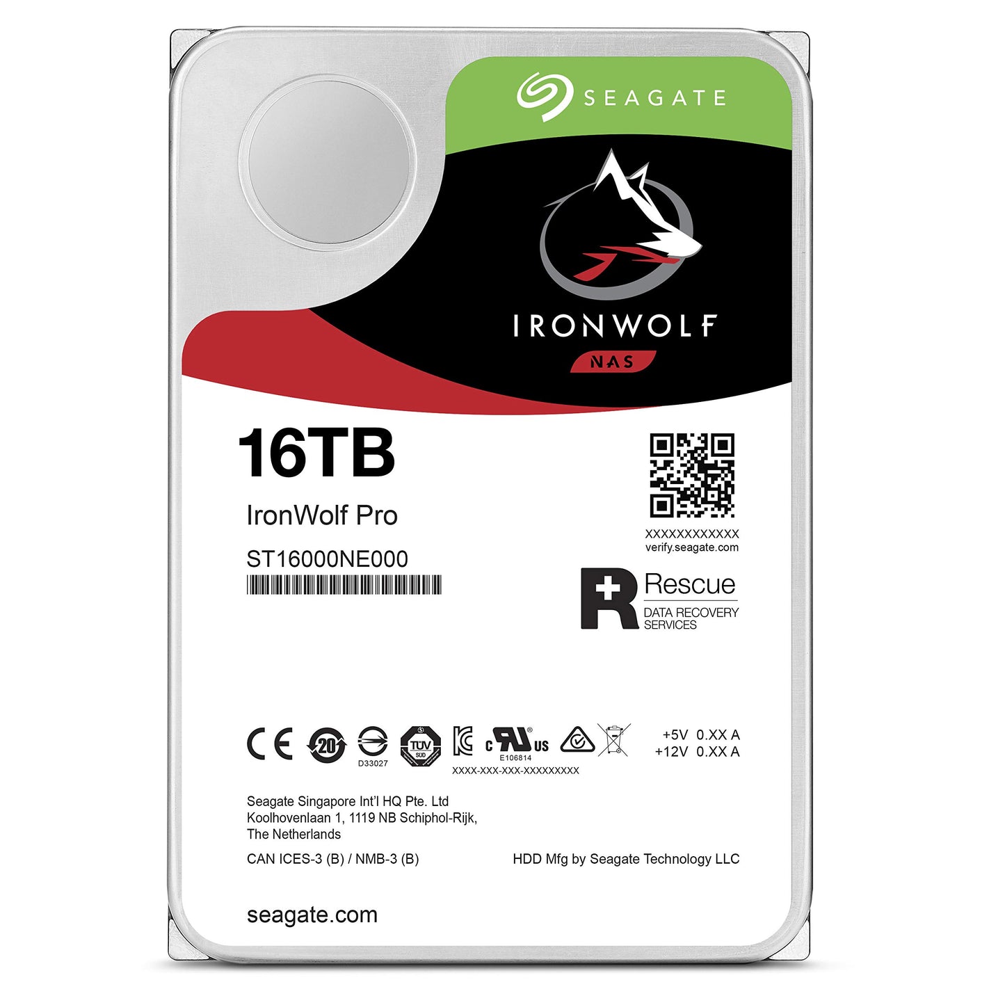 Seagate IronWolf Pro NAS Hard Drive – 4TB / 6TB / 10TB / 12TB, 3.5" SATA, 7200RPM