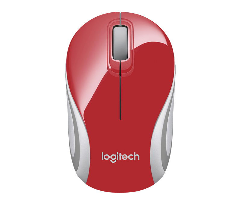 Logitech M187 Wireless Mini Mouse (Red)