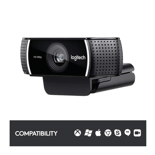 Logitech C922x Pro Stream Webcam – Full HD 1080p, USB Plug-and-Play - Globaltech.tc
