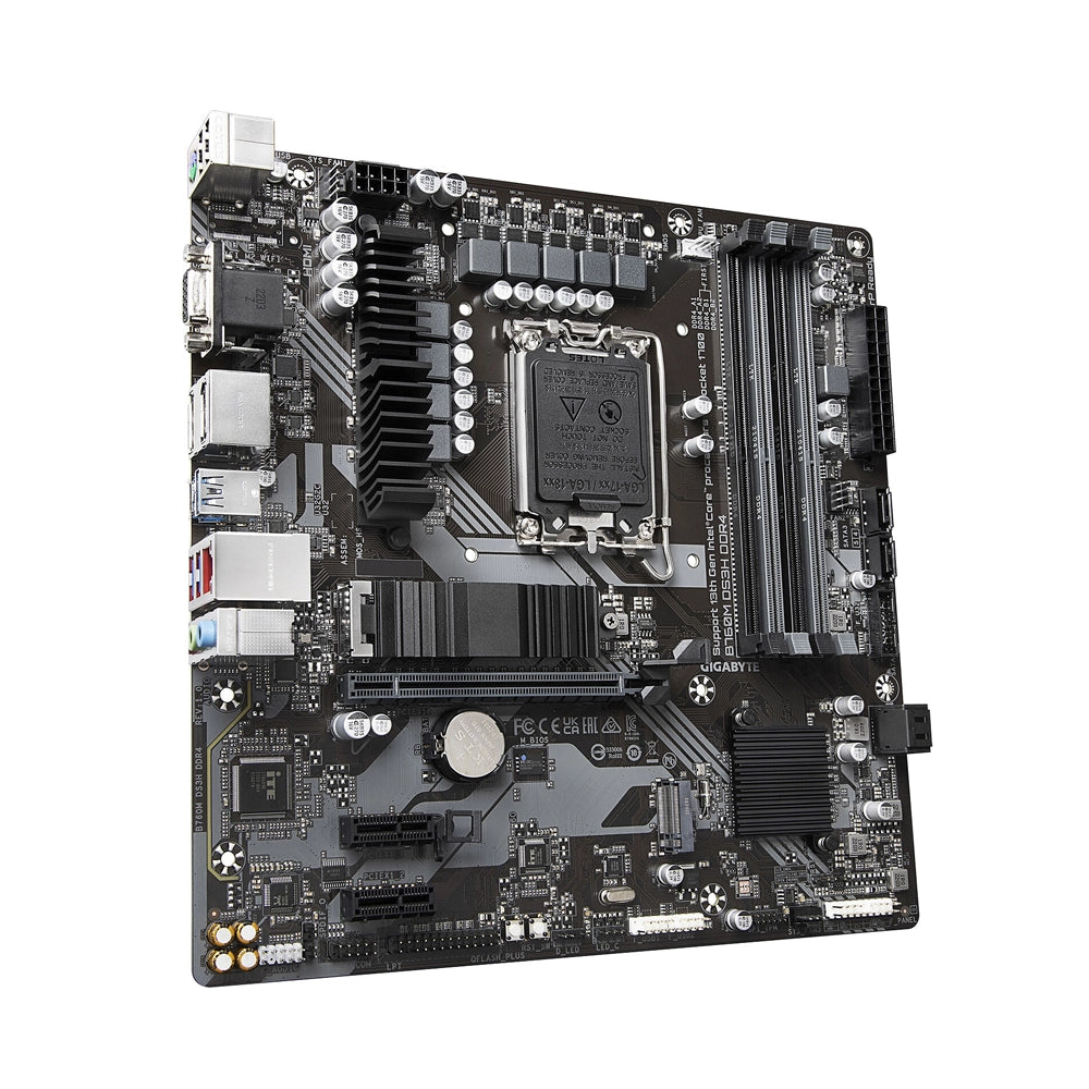 GIGABYTE B760M DS3H DDR4 Motherboard – LGA 1700, DDR4, Dual M.2, PCIe 4.0, USB-C, micro-ATX - Globaltech.tc