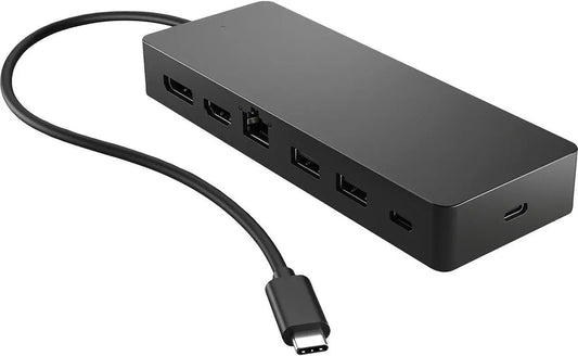 HP USB-C Universal Multiport Hub – HDMI, USB-A, USB-C, RJ45, SD Card (50H55UT) - Globaltech.tc