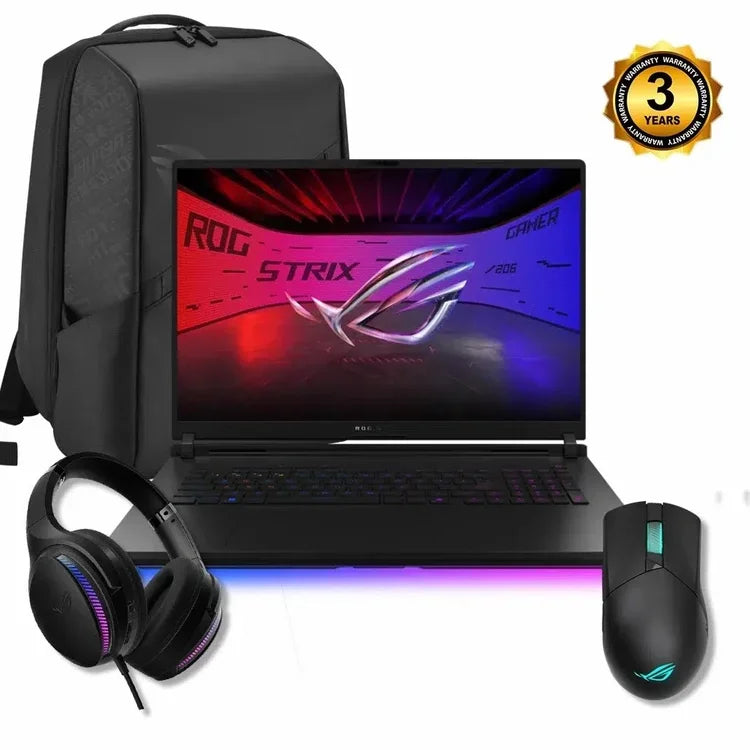 ASUS ROG STRIX G815LR Gaming Laptop – Ultra 9, RTX 5070 Ti 12GB, 144Hz, 32GB RAM, 1TB SSD, 18" FHD+ - Globaltech.tc