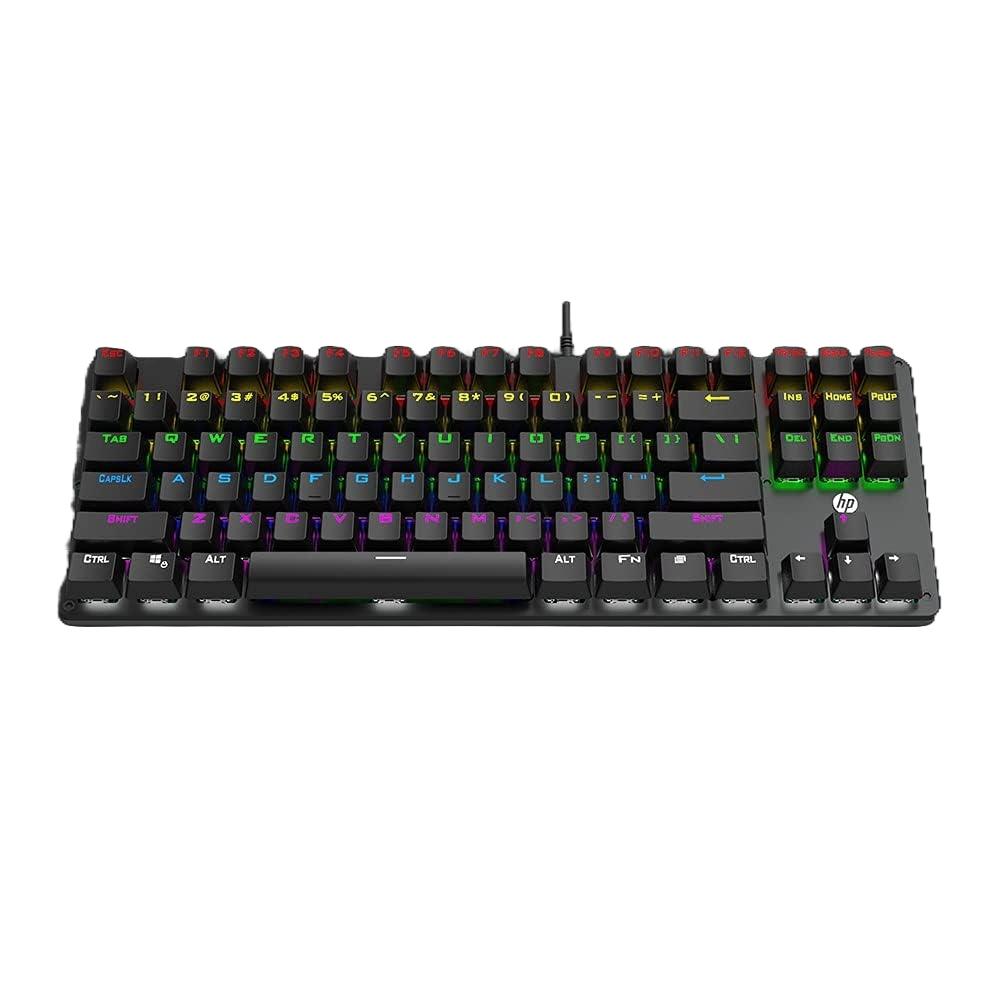 HP GK200 Mechanical RGB Keyboard – Blue Switches, Multicolor Backlighting