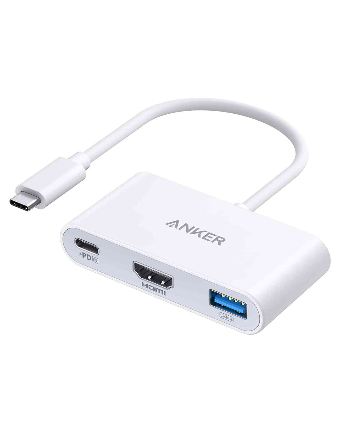 Anker PowerExpand 3-in-1 USB-C PD Hub – HDMI 4K, USB-A, 90W Power Delivery