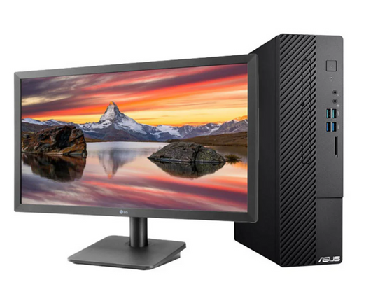 ASUS S500SC SFF Desktop – Core i3-10105, 4GB RAM, 128GB NVMe, Intel B560 + Free 24" Acer Monitor - Globaltech.tc