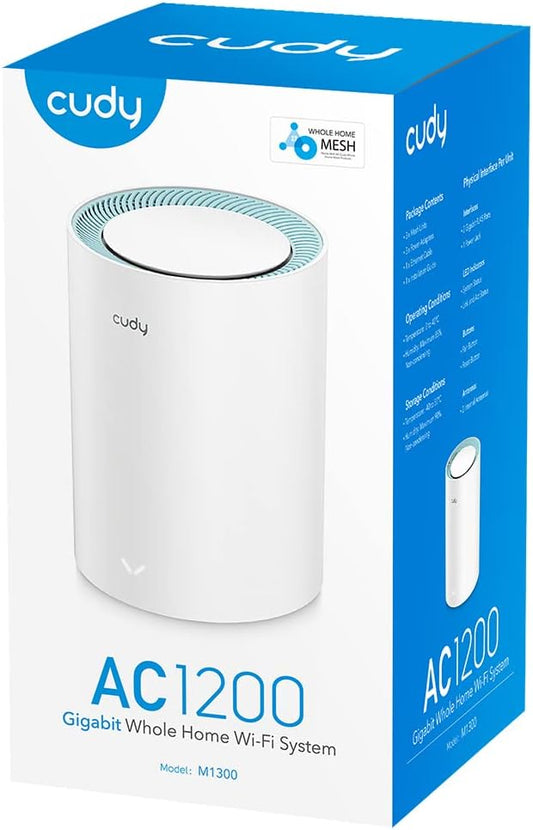 Cudy M1300 AC1200 Mesh Wi-Fi System 1 Pack