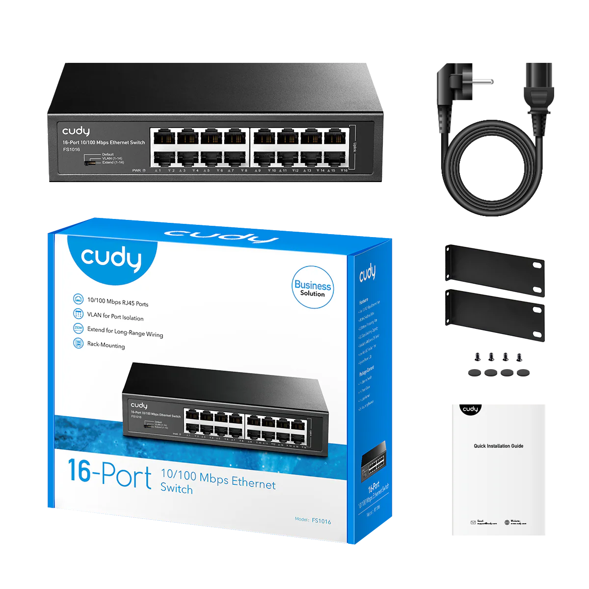 Cudy FS1016 16-Port 10/100Mbps Unmanaged Switch