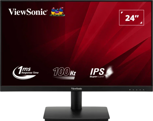 ViewSonic VA240-H 24” Full HD 1080p Monitor – HDMI, VGA, Eye Care - Globaltech.tc