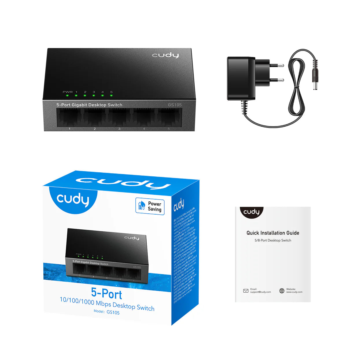 Cudy GS105 5-Port Gigabit Desktop Switch