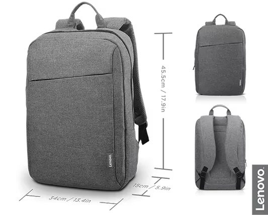 Lenovo B210 Laptop Backpack – Fits Up to 15.6", Water-Resistant, Grey - Globaltech.tc