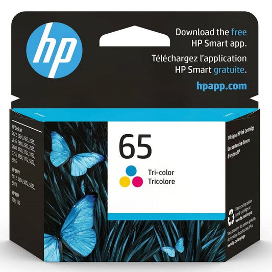 HP 65 Tri-color Original Ink Cartridge (N9K01AN)
