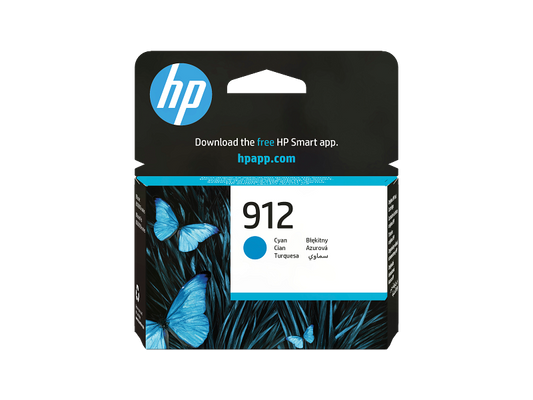 HP 912 Cyan Original Ink Cartridge (3YL77AE)