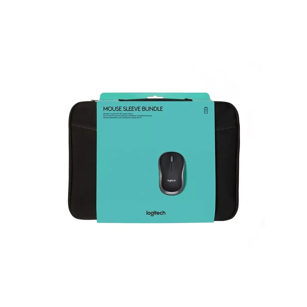 Logitech Mouse Sleeve Bundle – 16" Laptop Sleeve + Wireless Mouse M185 - Globaltech.tc