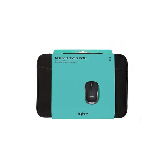 Logitech Mouse Sleeve Bundle – 16" Laptop Sleeve + Wireless Mouse M185 - Globaltech.tc