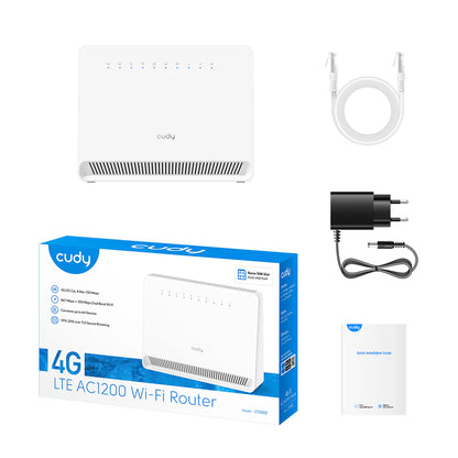 CUDY LT500E 4G LTE AC1200 Dual-Band Wi-Fi Router