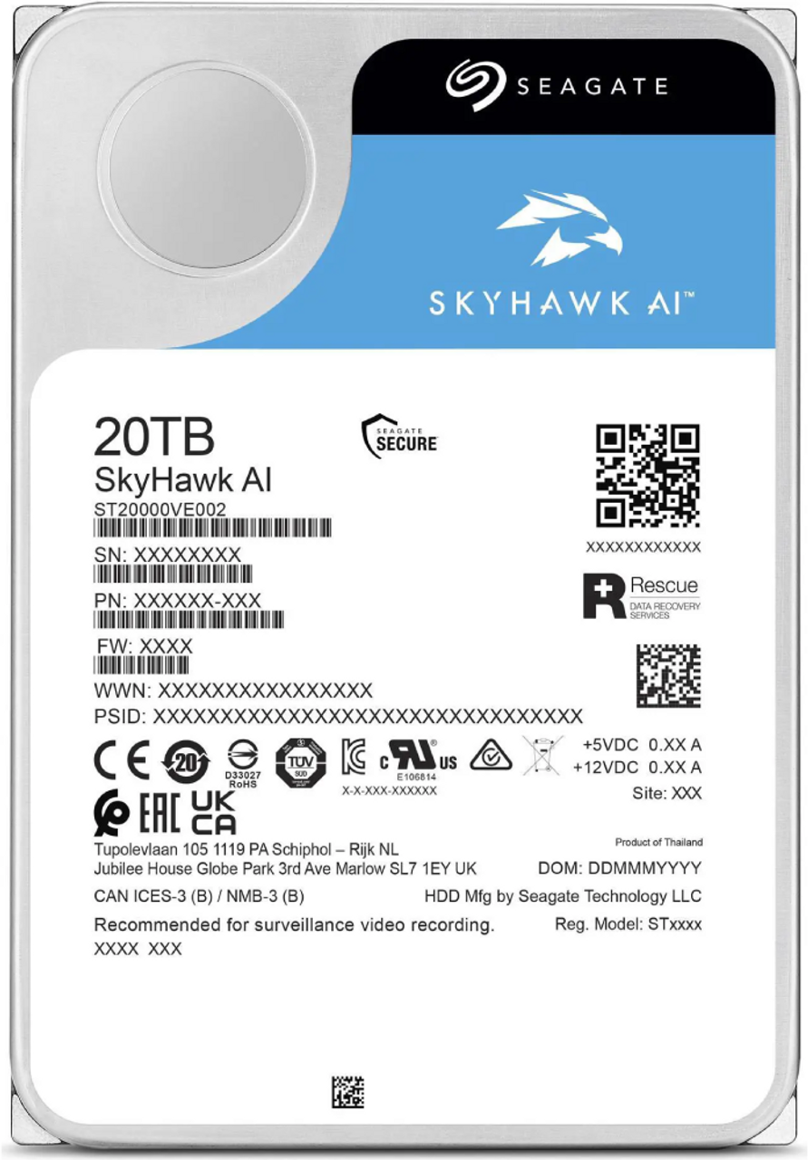 SkyHawk 3.5" SATA Hard Drives – 1TB / 6TB / 8TB / 20TB