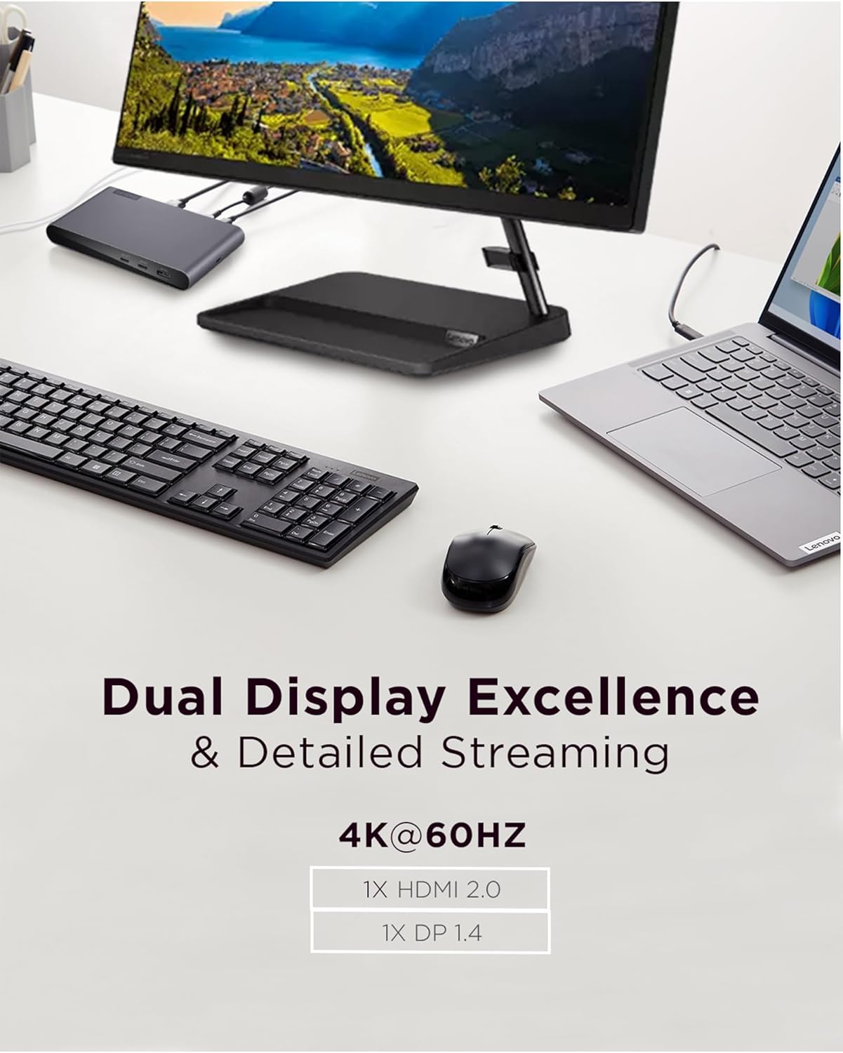 Lenovo USB-C Universal Dock – Dual Display, Power Delivery, Multiple Ports - Globaltech.tc