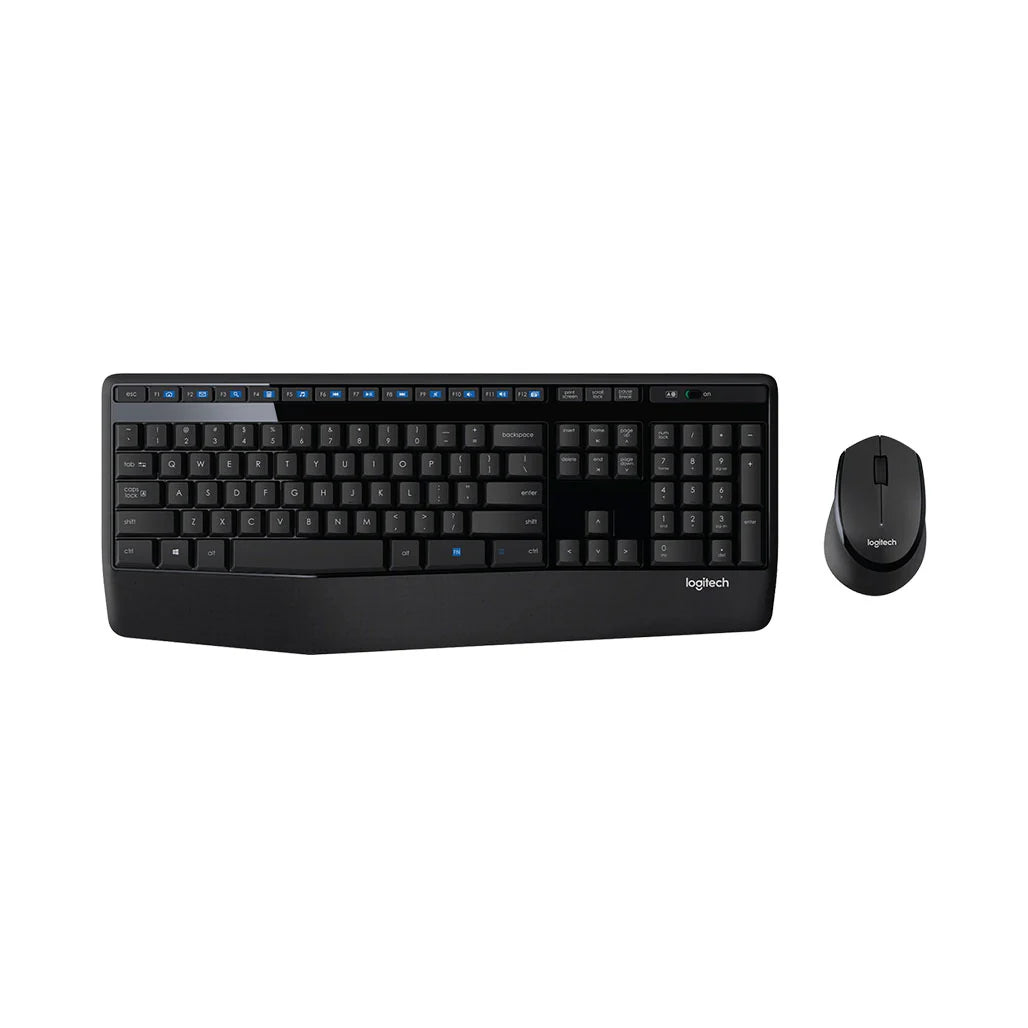 Logitech MK345 Wireless Keyboard & Mouse Combo – Full-Size, Ara Layout ...
