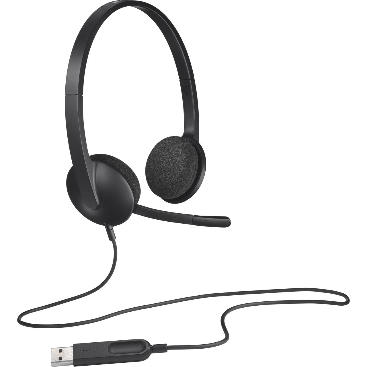 Logitech H340 Wired USB Headset – Stereo Audio with Noise-Canceling Microphone - Globaltech.tc