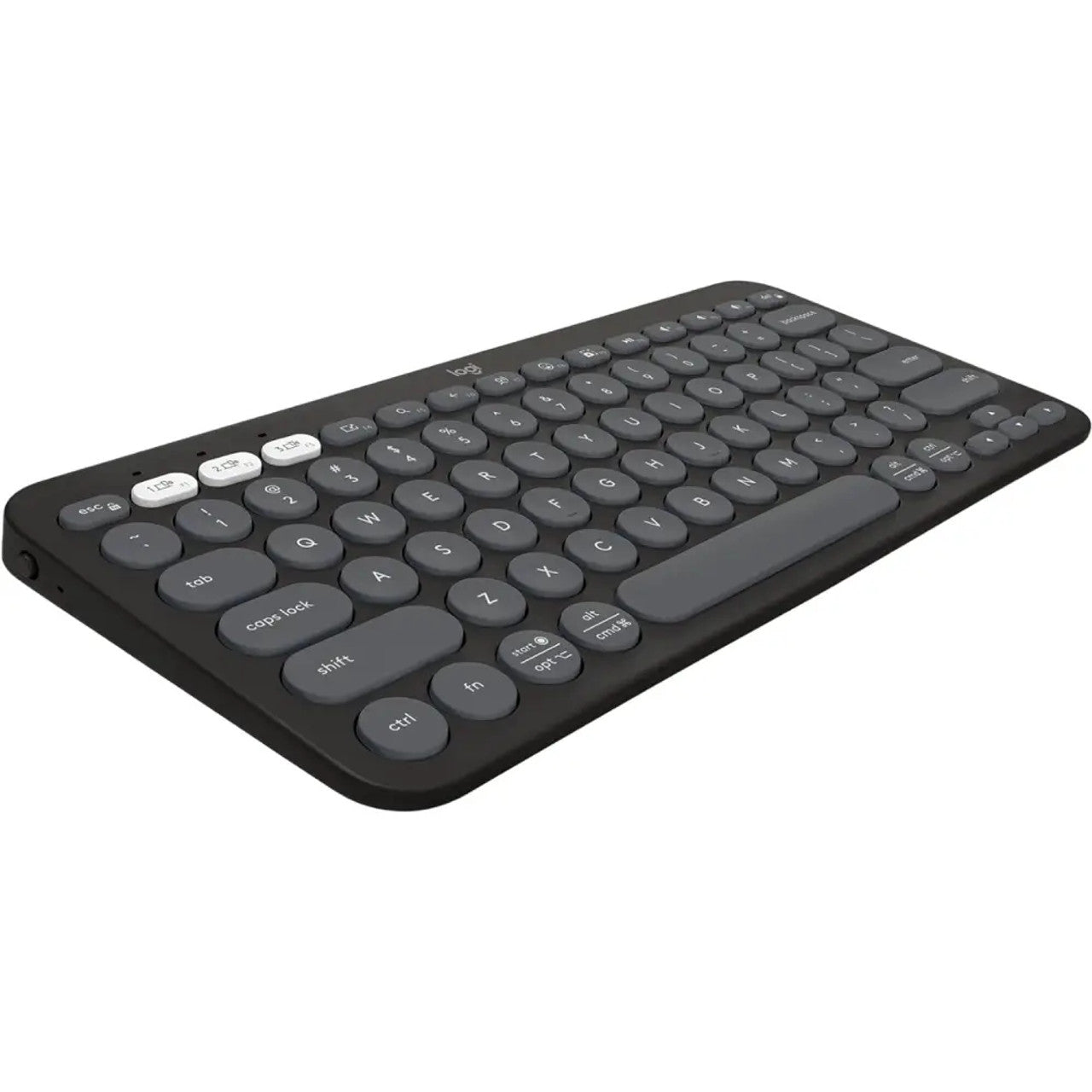 Logitech K380s Bluetooth Keyboard Pebble Keys 2 – Graphite, Compact, Multi-Device, Quiet Typing - Globaltech.tc