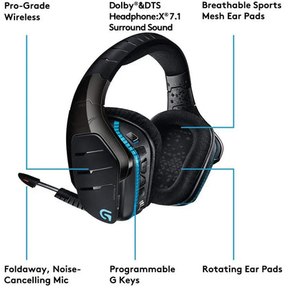 Logitech G933 Wireless Gaming Headset – Black - Globaltech.tc
