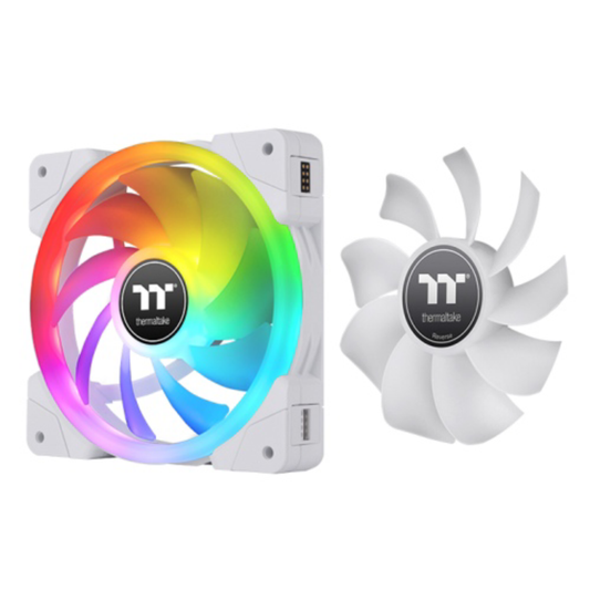 Thermaltake SWAFAN EX14 RGB White – 14cm (3-Fan Pack) - Globaltech.tc