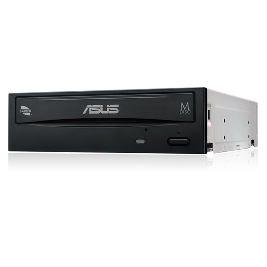 ASUS DRW-24D5MT – 24X Internal DVD Writer, M-DISC Support, Energy Green - Globaltech.tc