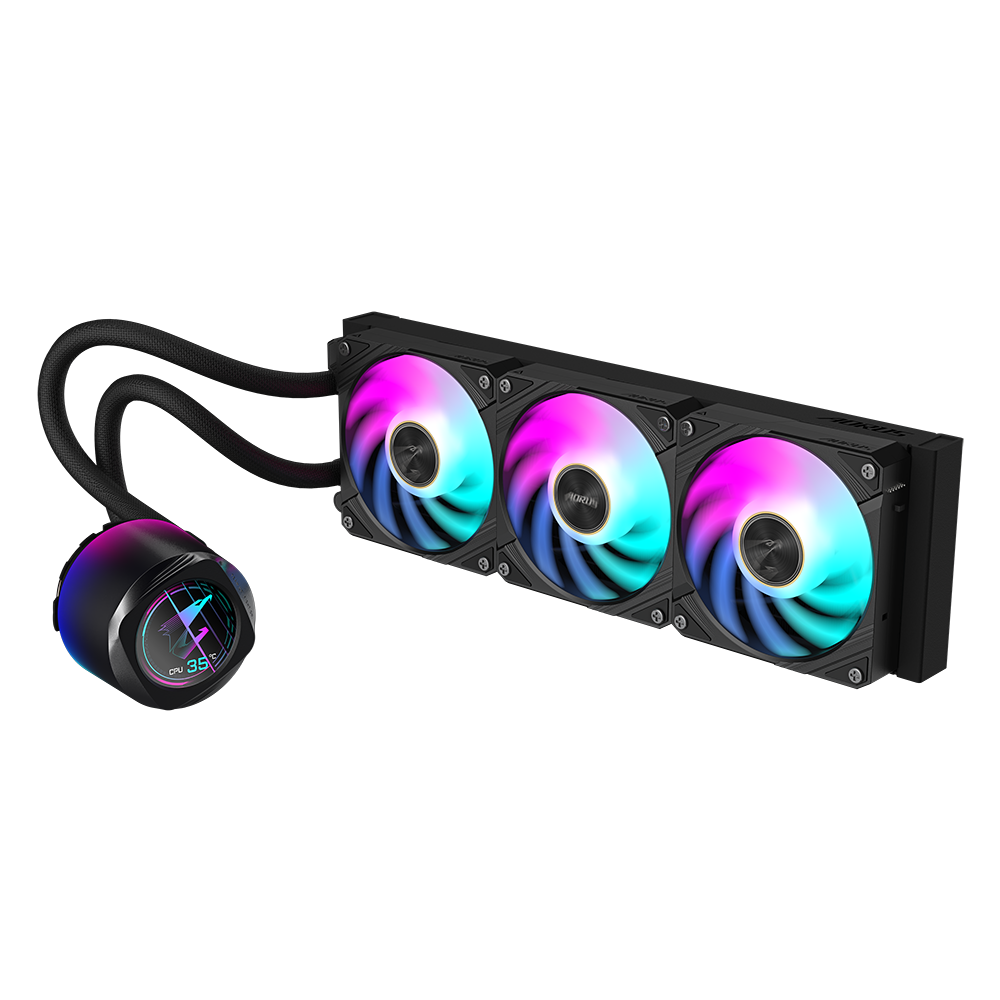 GIGABYTE AORUS WATERFORCE X II 360 – 360mm AIO Liquid Cooler - Globaltech.tc