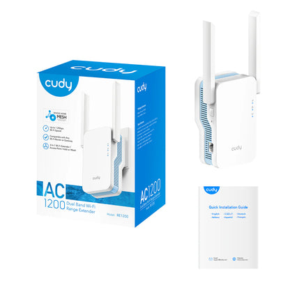 Cudy RE1200 AC1200 Dual-Band Wi-Fi Mesh Repeater