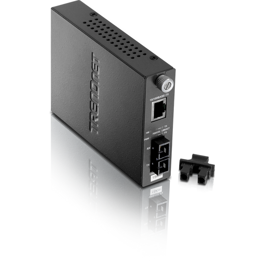 TRENDnet TFC-110S15 100Base-TX to 100Base-FX Single Mode Fiber Converter (15km)