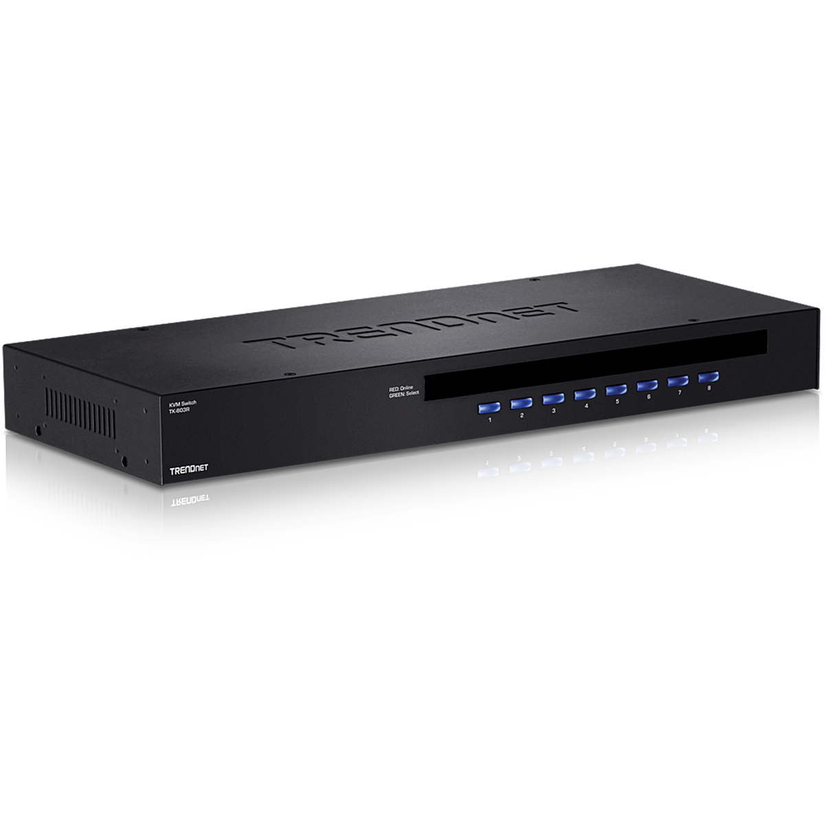 TRENDnet TK-803R 8-Port USB/PS2 Rack Mount KVM Switch