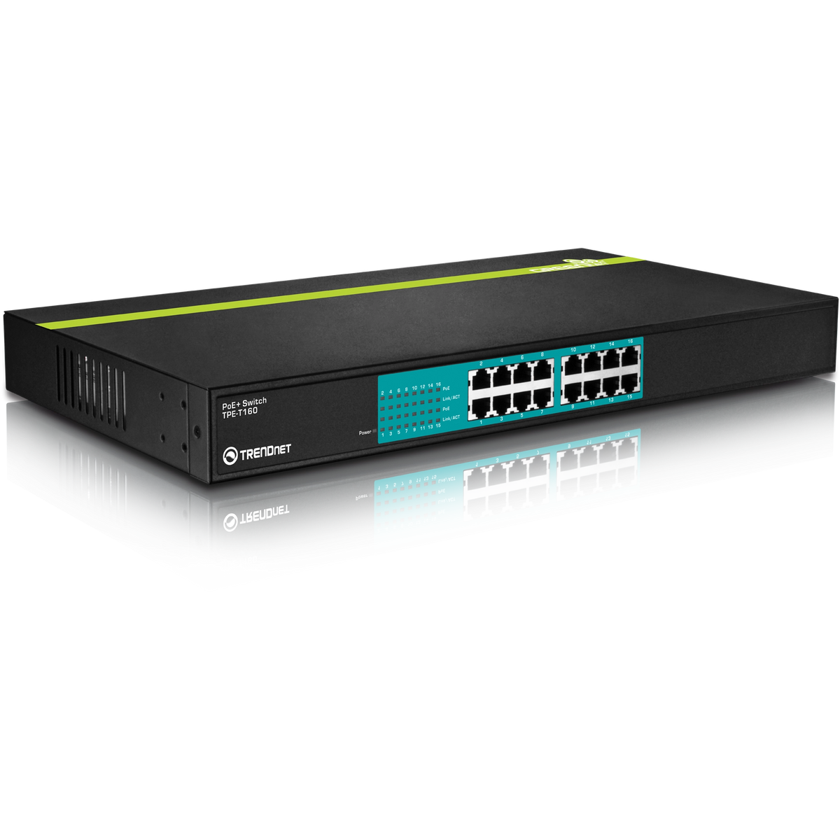 TRENDnet TPE-T160 16-Port 30W PoE+ Switch