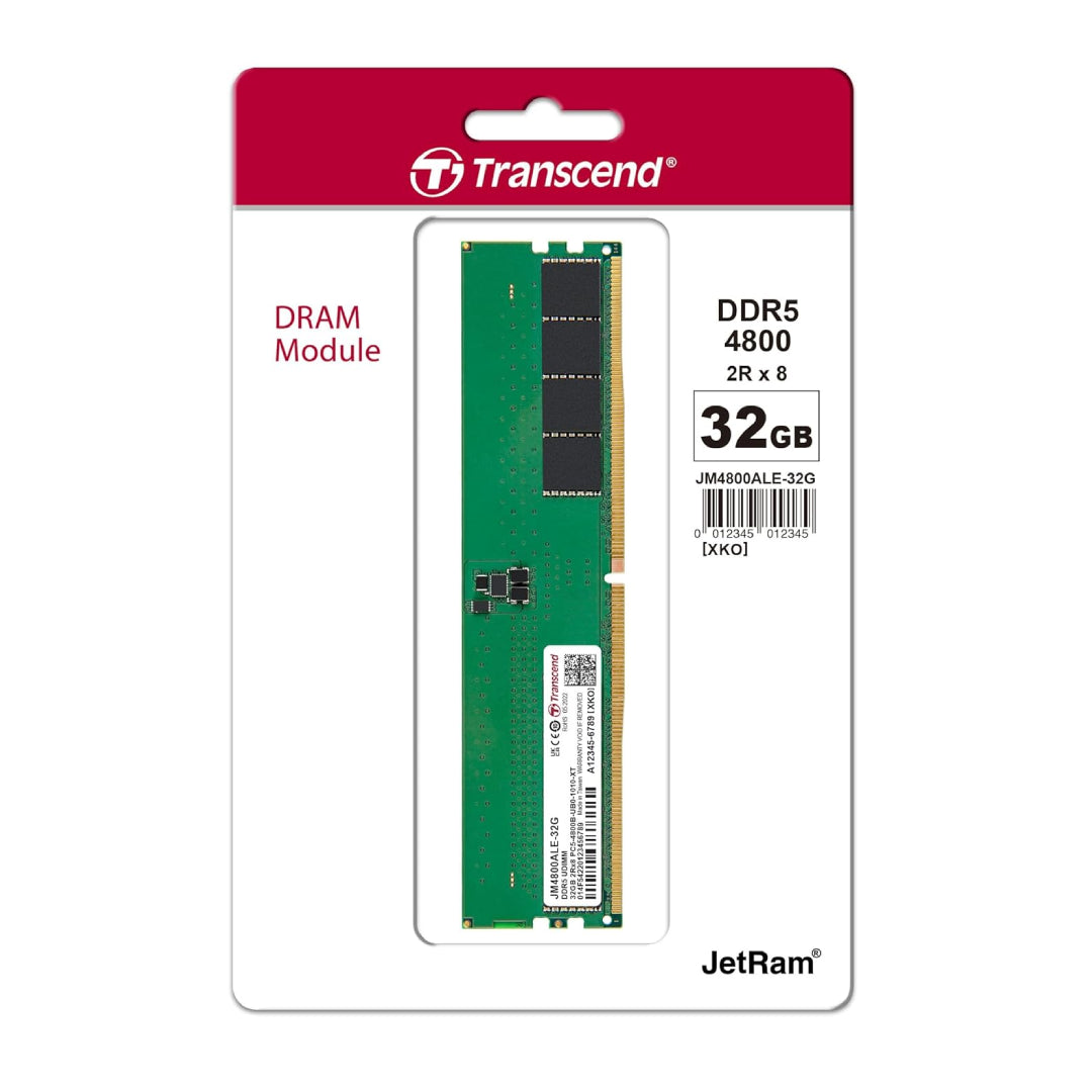 Transcend DDR5 4800MHz Memory – 8GB / 16GB / 32GB - Globaltech.tc