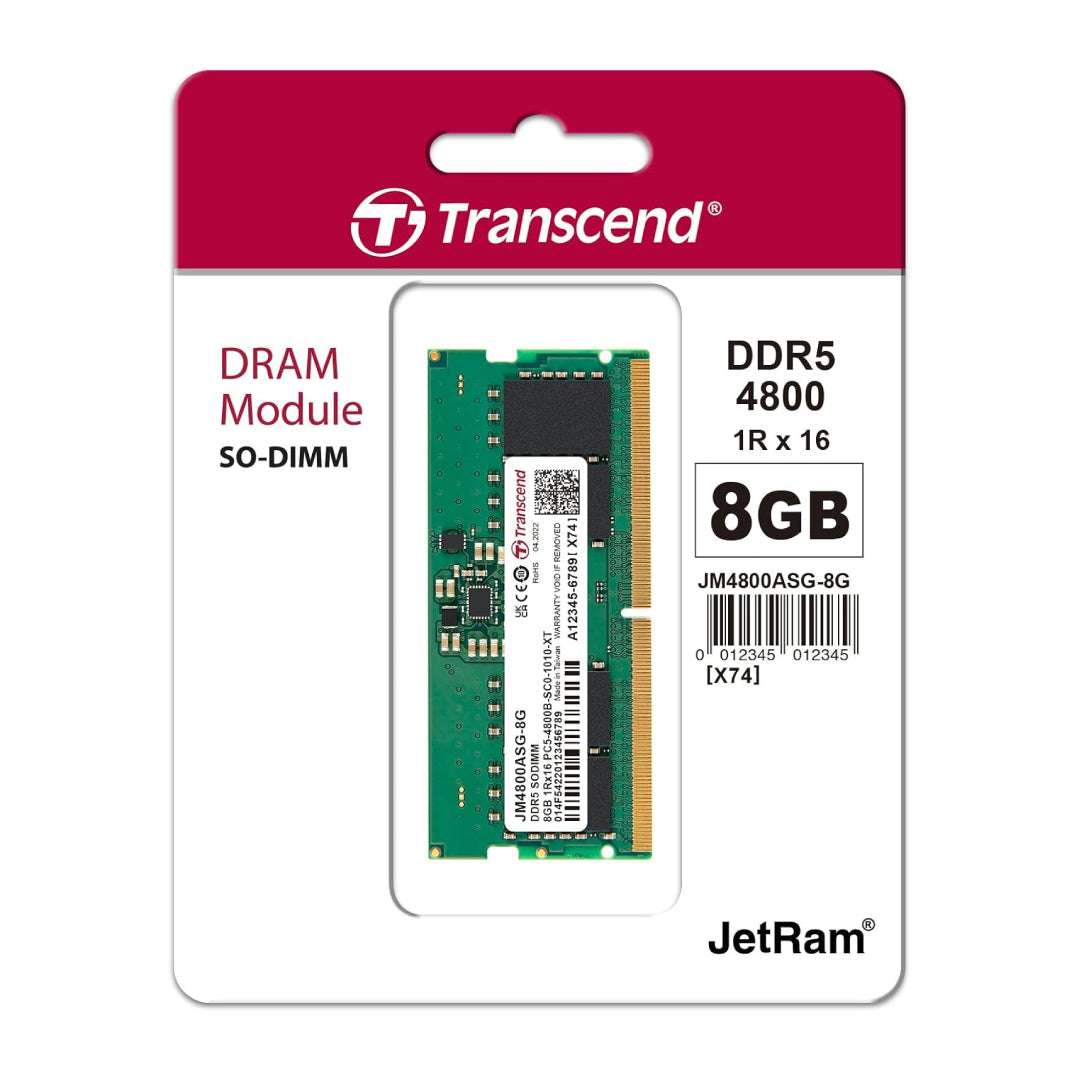 Transcend DDR5 4800MHz RAM – 8GB / 16GB / 32GB - Globaltech.tc