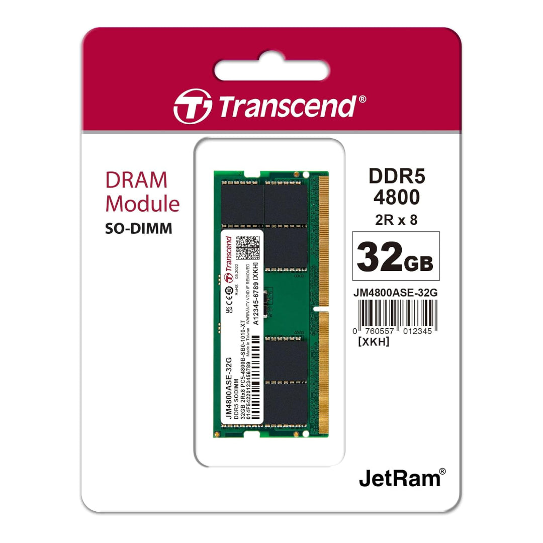 Transcend DDR5 4800MHz RAM – 8GB / 16GB / 32GB - Globaltech.tc