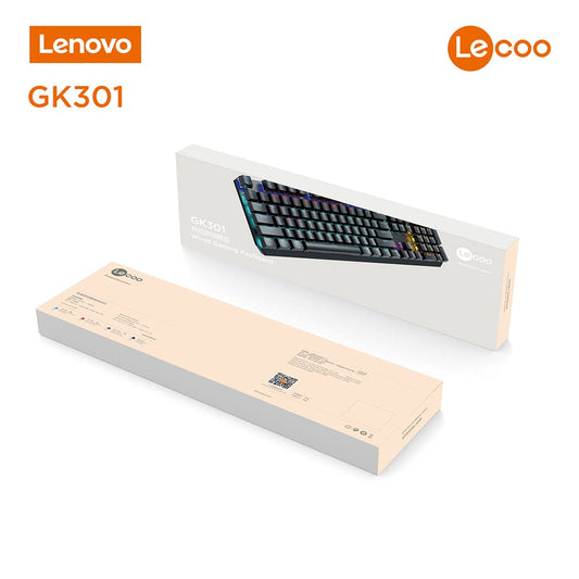 Lecoo by Lenovo GK301 Mechanical Gaming Keyboard – Blue Switch, RGB LED