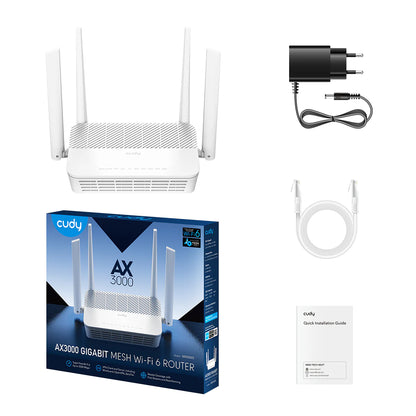 Cudy WR3000S AX3000 Dual-Band WiFi 6 Mesh Router