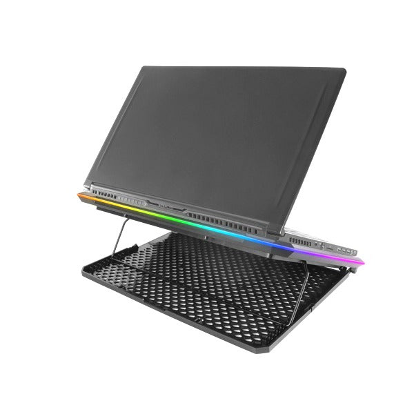 Mars Gaming MNBC13 ARGB Notebook Cooler & Stand – 13 Fans, LCD Screen, Up to 17"