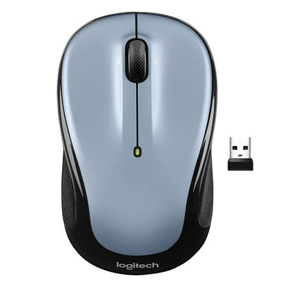 Logitech M325s Wireless Mouse – Grey, 2.4GHz USB Receiver, Compact Ambidextrous Design, 5 Buttons - Globaltech.tc